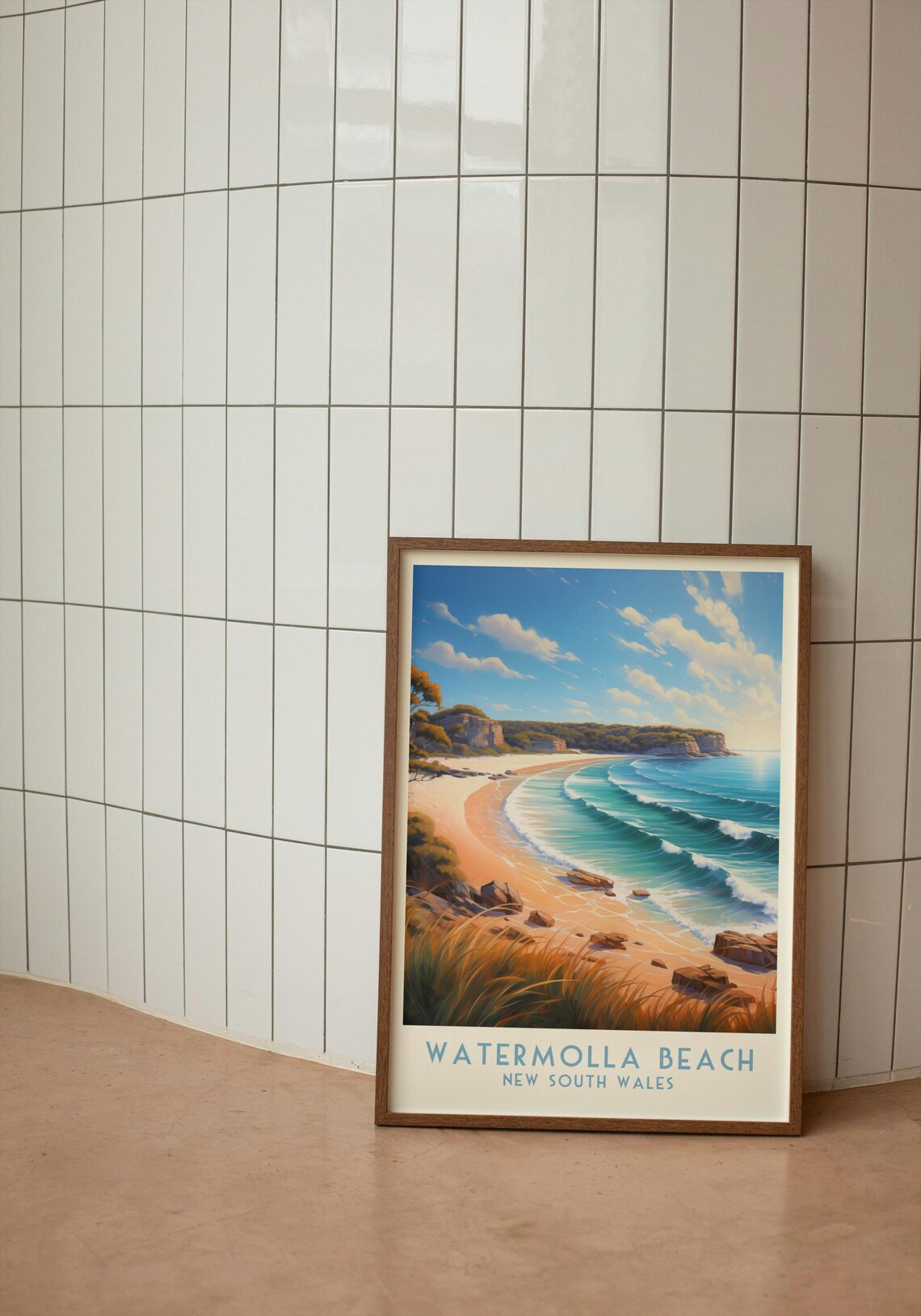 Watermolla Beach Turquoise Surf Waves New South Wales Travel Poster - Image 4