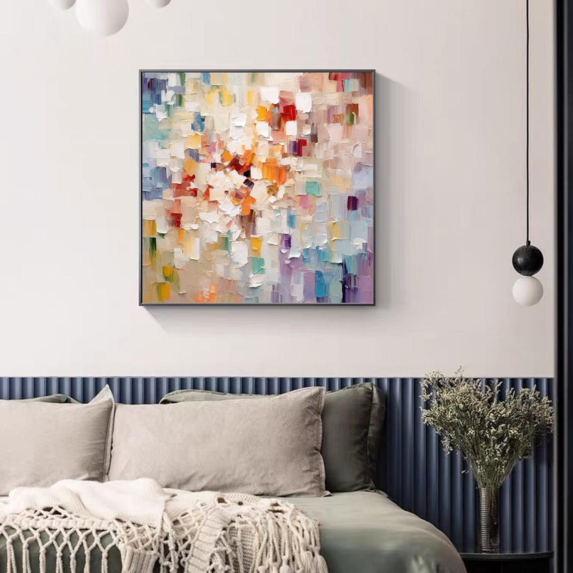 Dreamy Pastel Abstract Blocks in a Soft Modern Texture Poster - Image 2