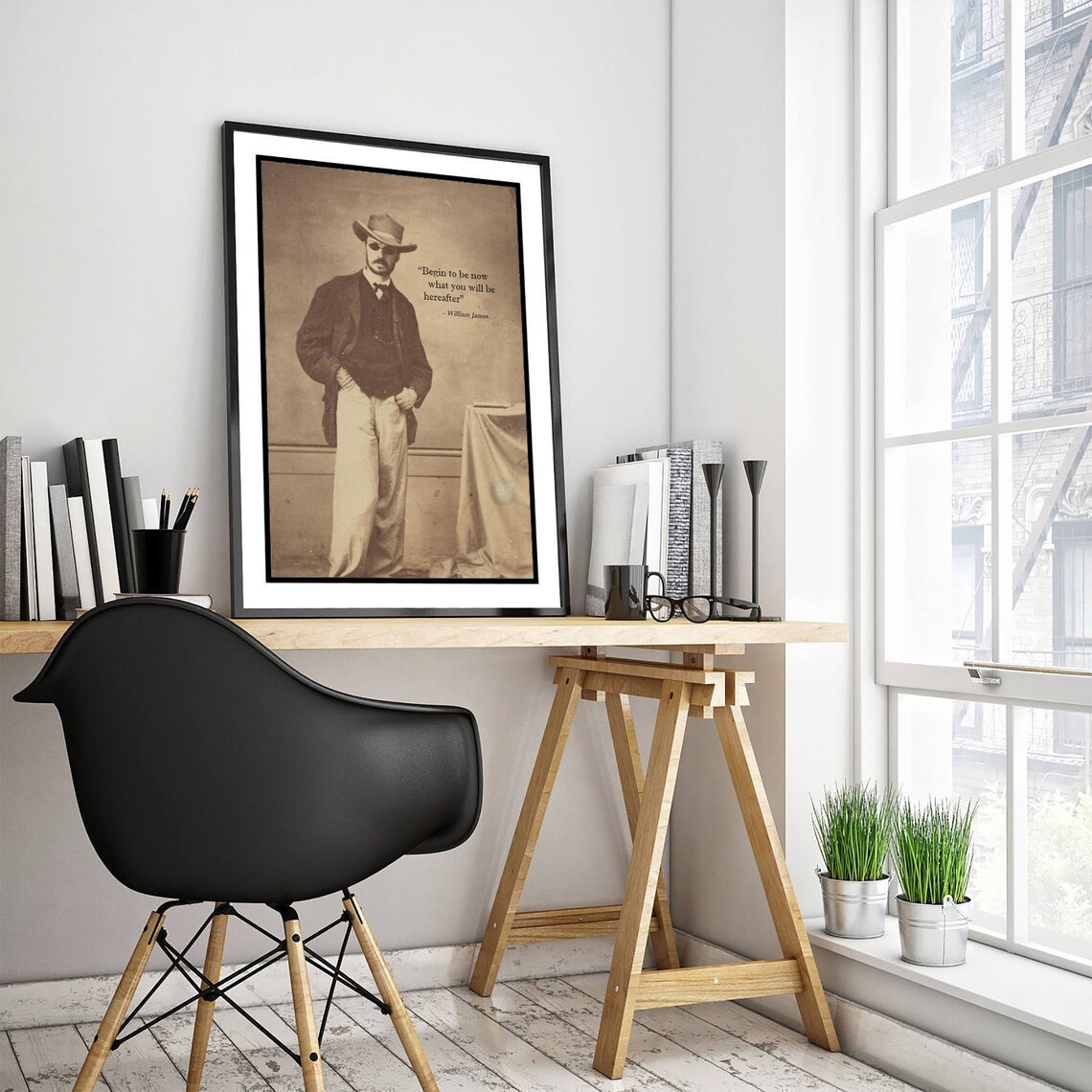 William James Quote Art Print, Typography Poster - Image 2
