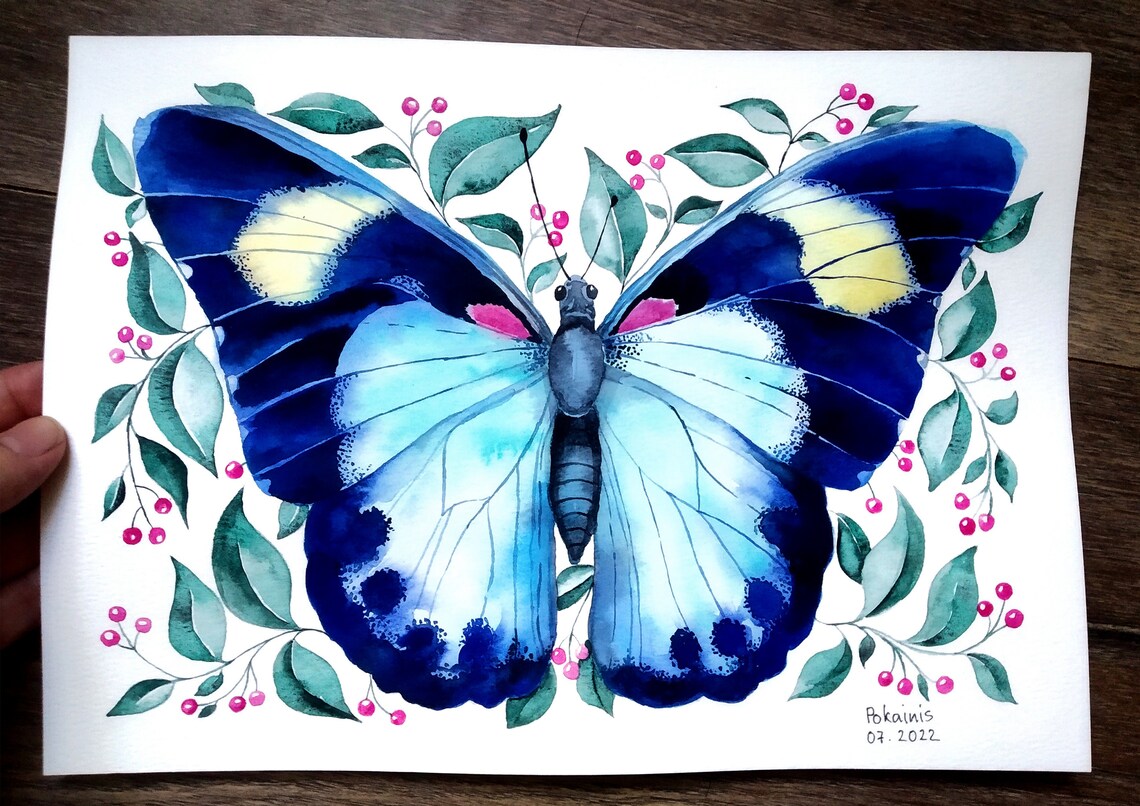 Monarch Butterfly Watercolor Art Print, Botanical - Image 4