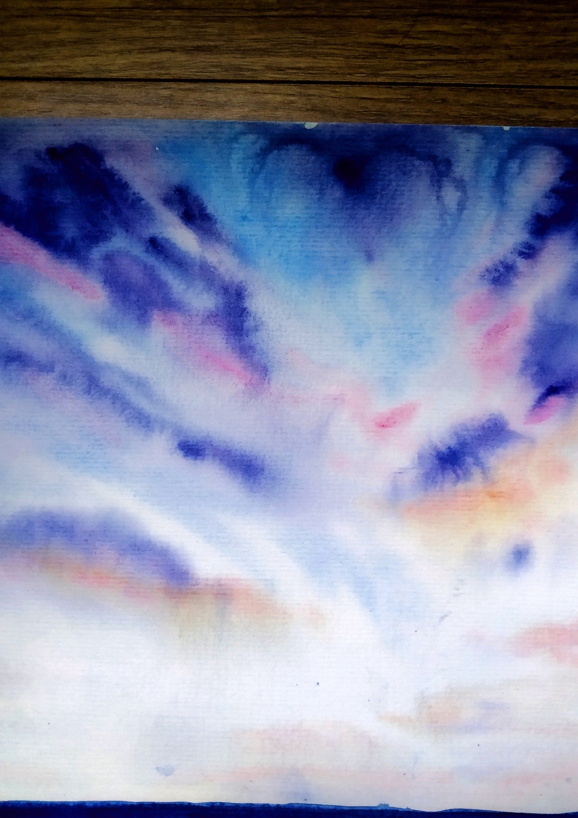Seascape Original Watercolor Painting Landscape Wall Art Ocean Painting Lighthouse Fine Art Serene Wall Art Nature Art Coastal Artwork - Image 4