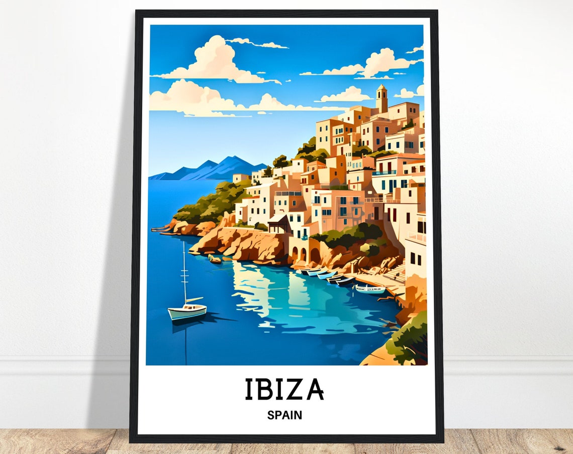 Ibiza Travel Poster Ibiza Travel Print Ibiza Travel Art Ibiza Poster Ibiza Travel Gift Ibiza Art Print Ibiza Gift For Travel Lover Spain