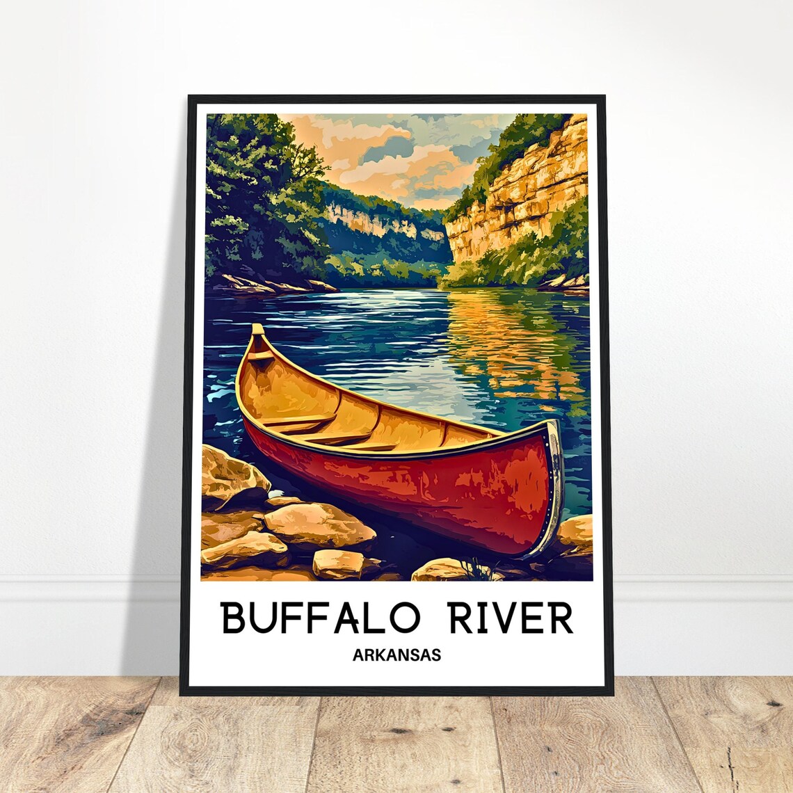 Buffalo River Travel Print Home Office Art Print