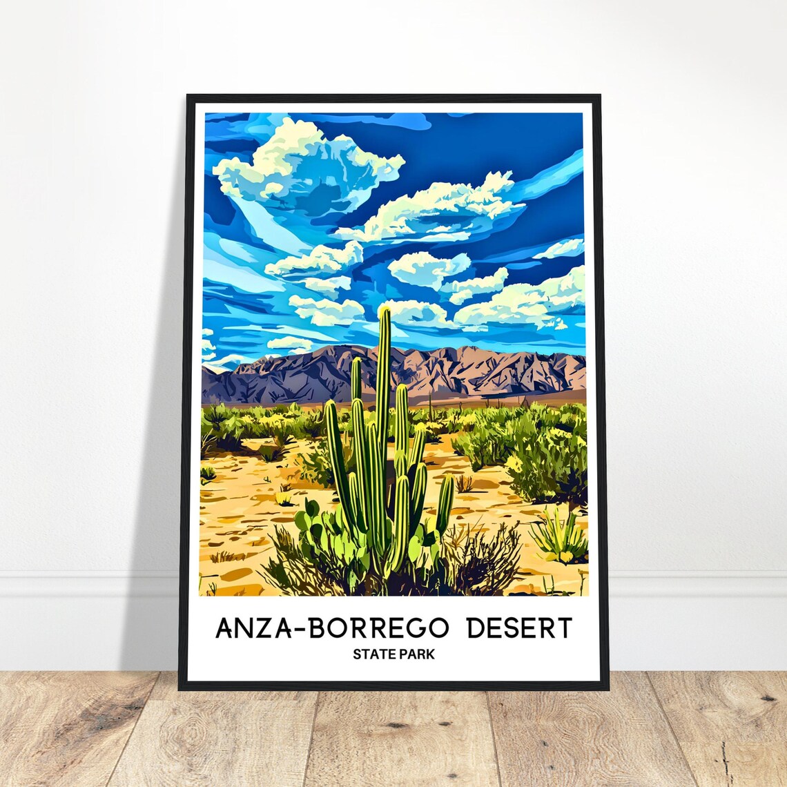 Anza-Borrego Desert State Park Travel Poster, Illustration