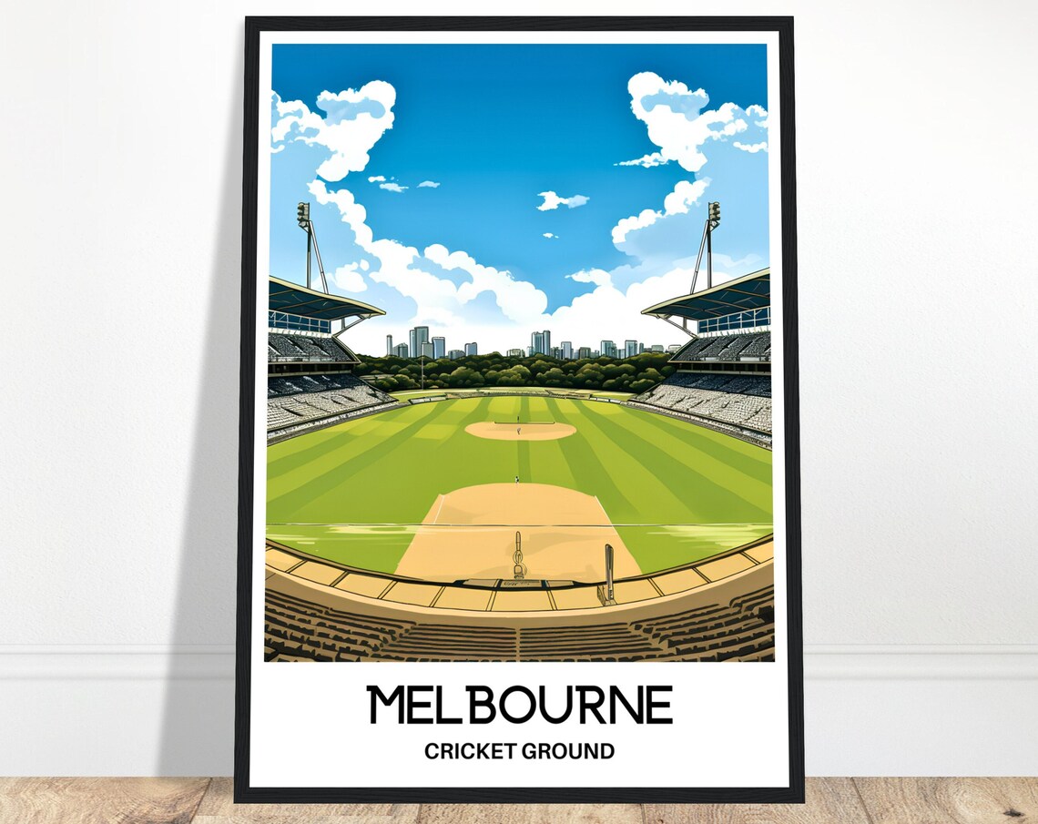 Melbourne Cricket Ground Stadium Australia Sports Wall Poster