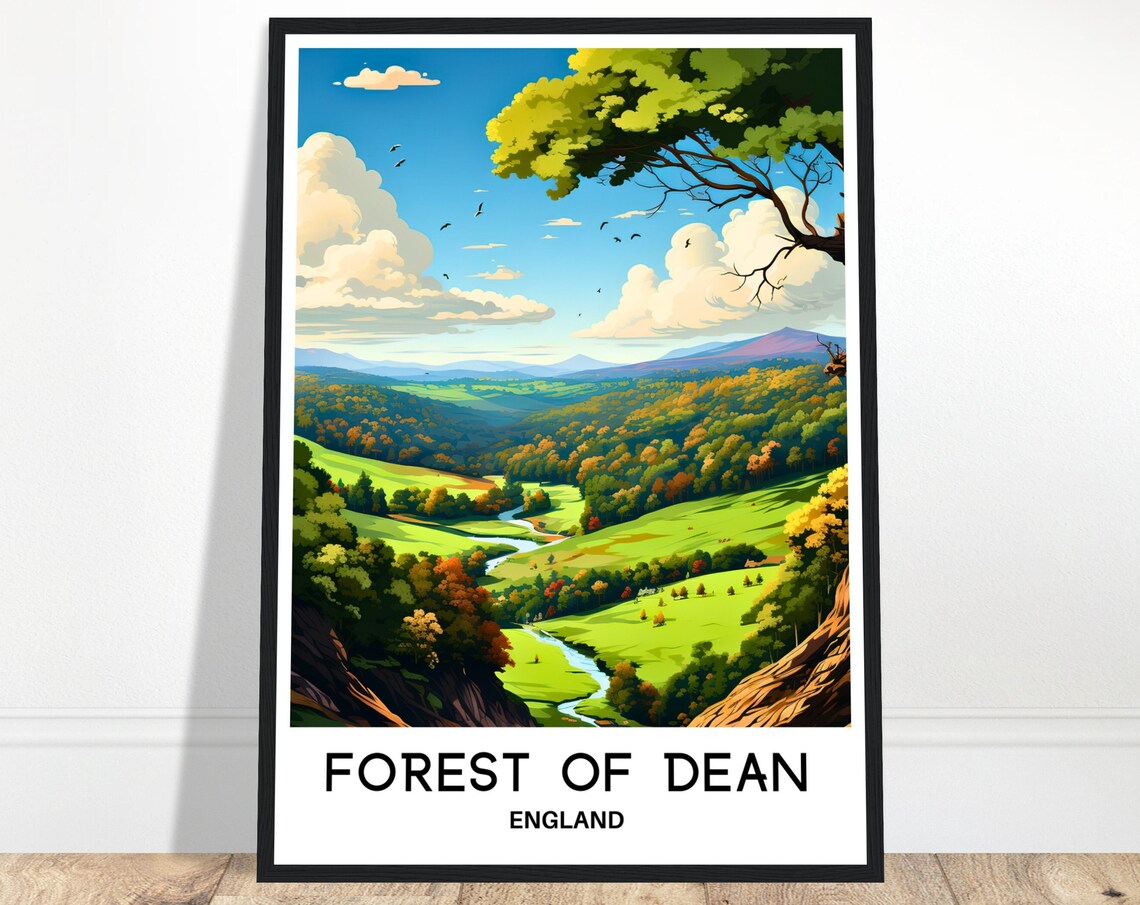 Forest Of Dean Travel Poster, Gloucestershire England