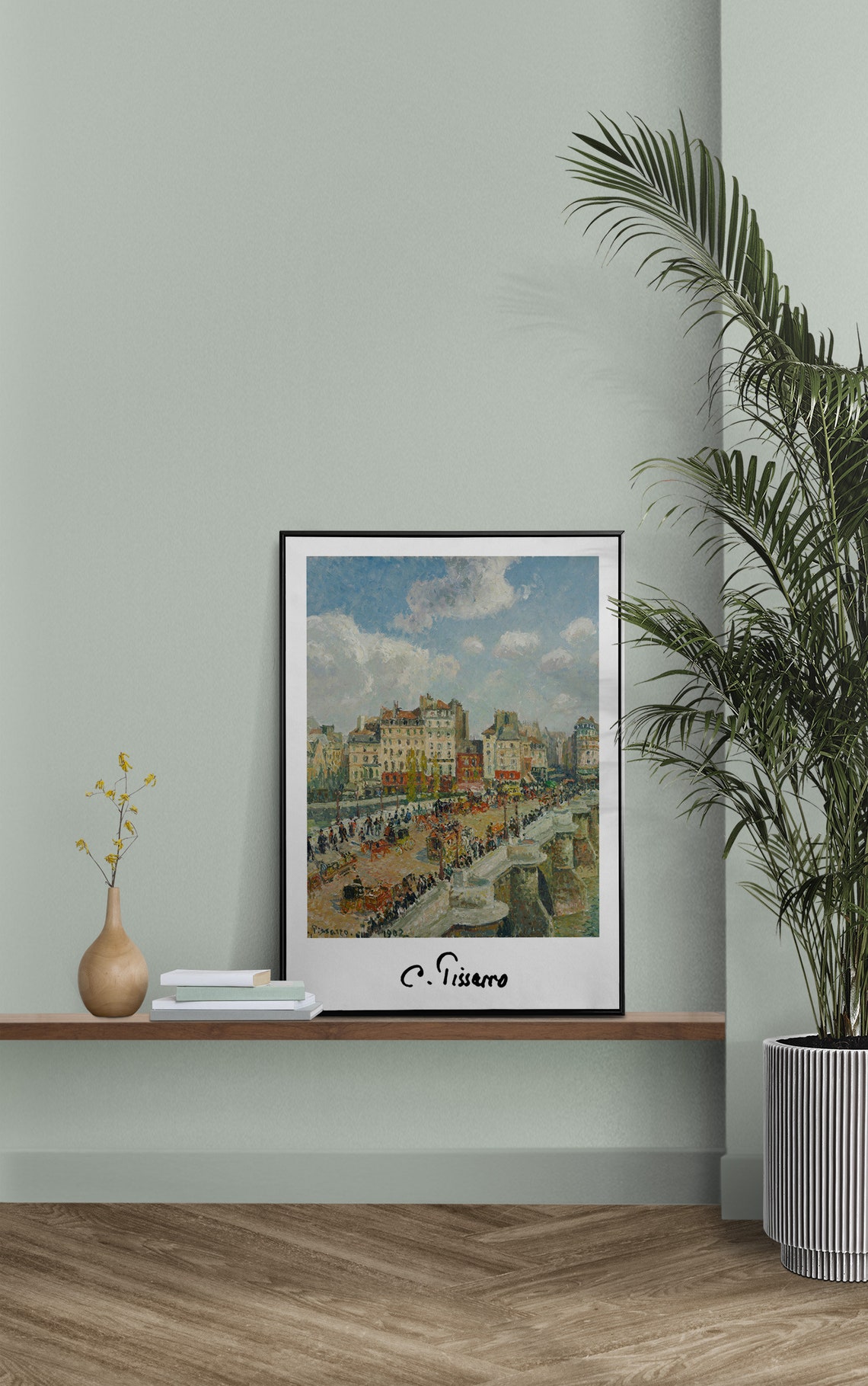 Camille Pissarro Le Pont Neuf Paris Bridge Crowd Scene Poster - Image 2
