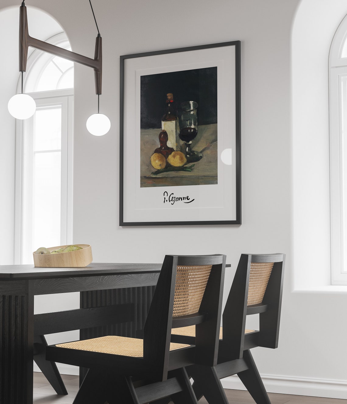 Paul Cezanne Still Life With Bottles Glass And Lemons Poster - Image 3