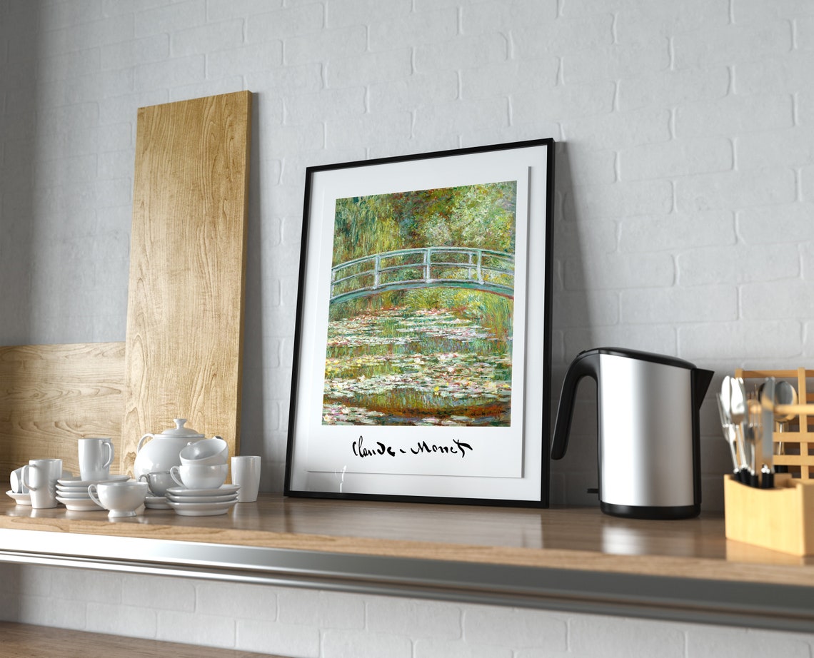 Claude Monet Pool Of Water Lilies 1899 Impressionist Bridge Poster - Image 3