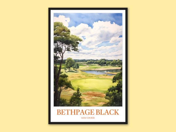 Bethpage Black Golf Course Travel Poster Art