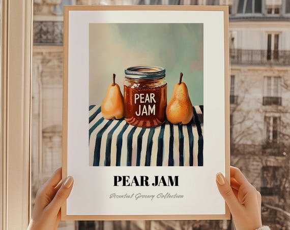 Grape Jelly Jam Poster Pantry Decor Print Chef Gift Restaurant Wall Kitchen Ar