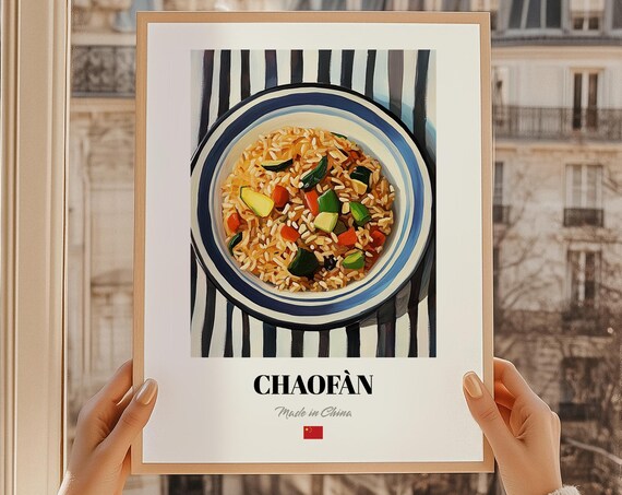Chofn Wall Art Chinese Kitchen Poster Food Painting Cuisine
