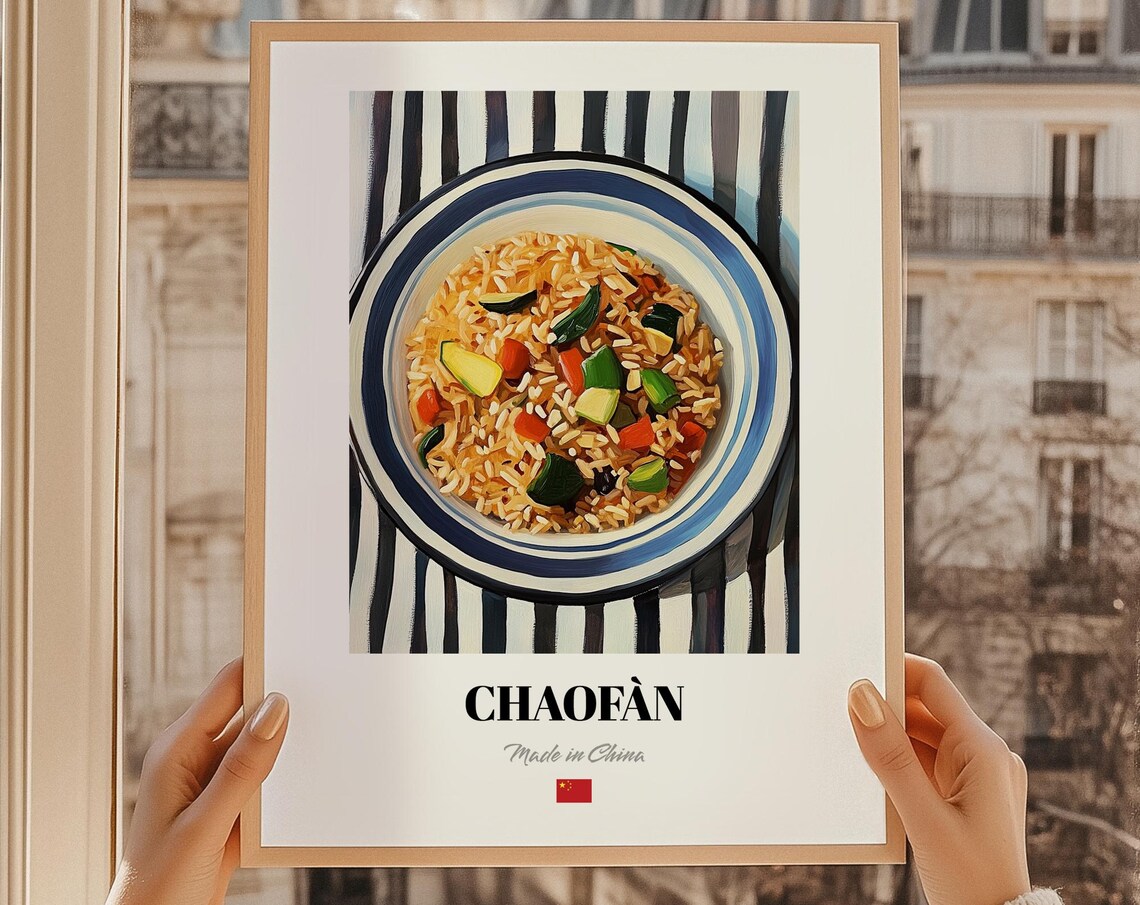 Chofn Wall Art Chinese Kitchen Poster Food Painting Cuisine