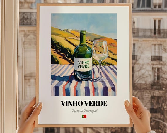 Vinho Verde Portugal Green Wine Poster Art Print