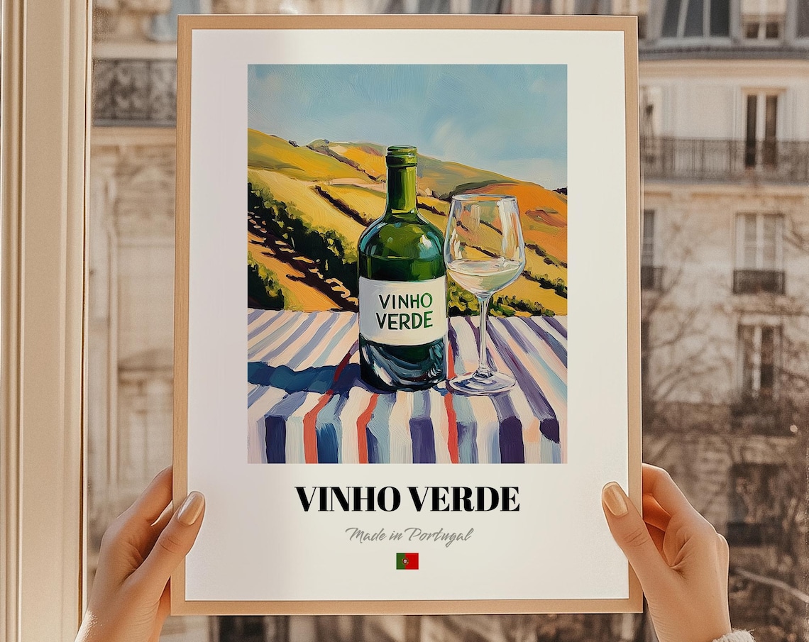 Vinho Verde Portugal Green Wine Poster Art Print