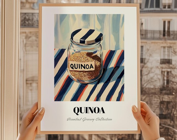 Quinoa Grocery Painting, Pantry Decor
