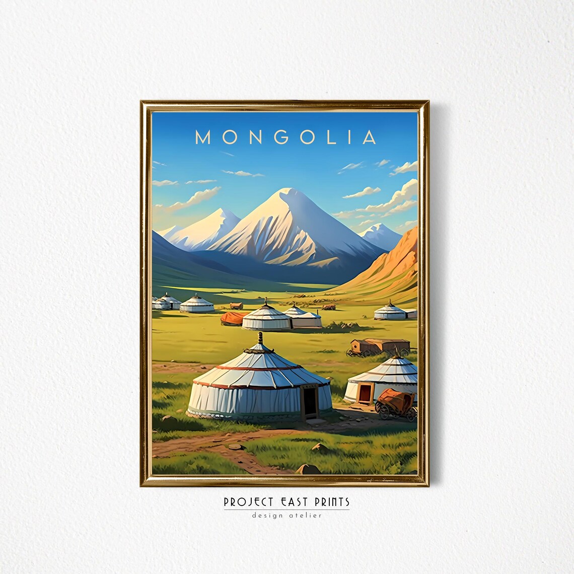 Mongolia Travel Poster, Asia Travel Print - Image 2
