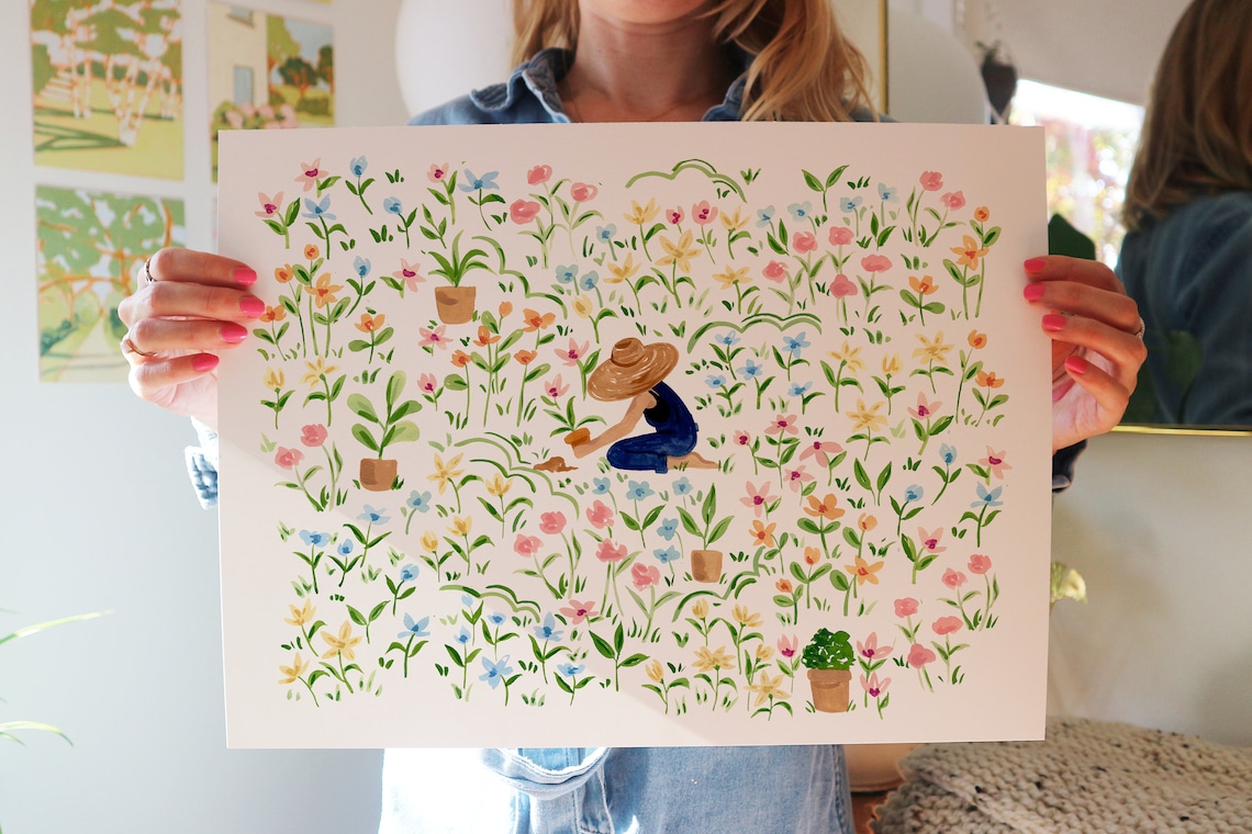Spring Bloom Botanical Art Print, Floral Wall Art - Image 4