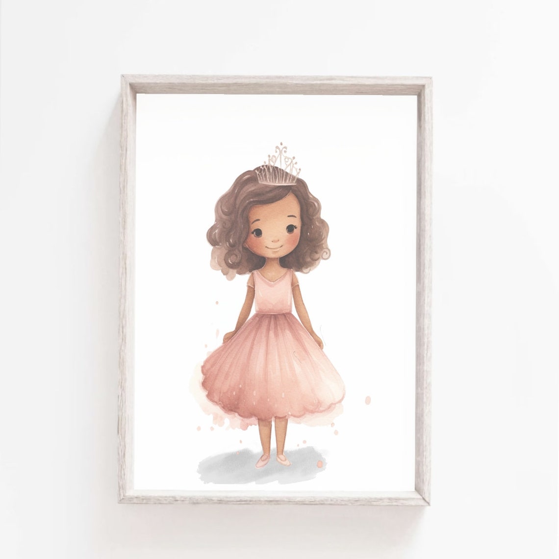 Ballerina Wall Art Ballerina Nursery Art Kids Wall Art Nursery Decor Pink Ballerina Princess Ballerina Girls Room Decor Baby Girl