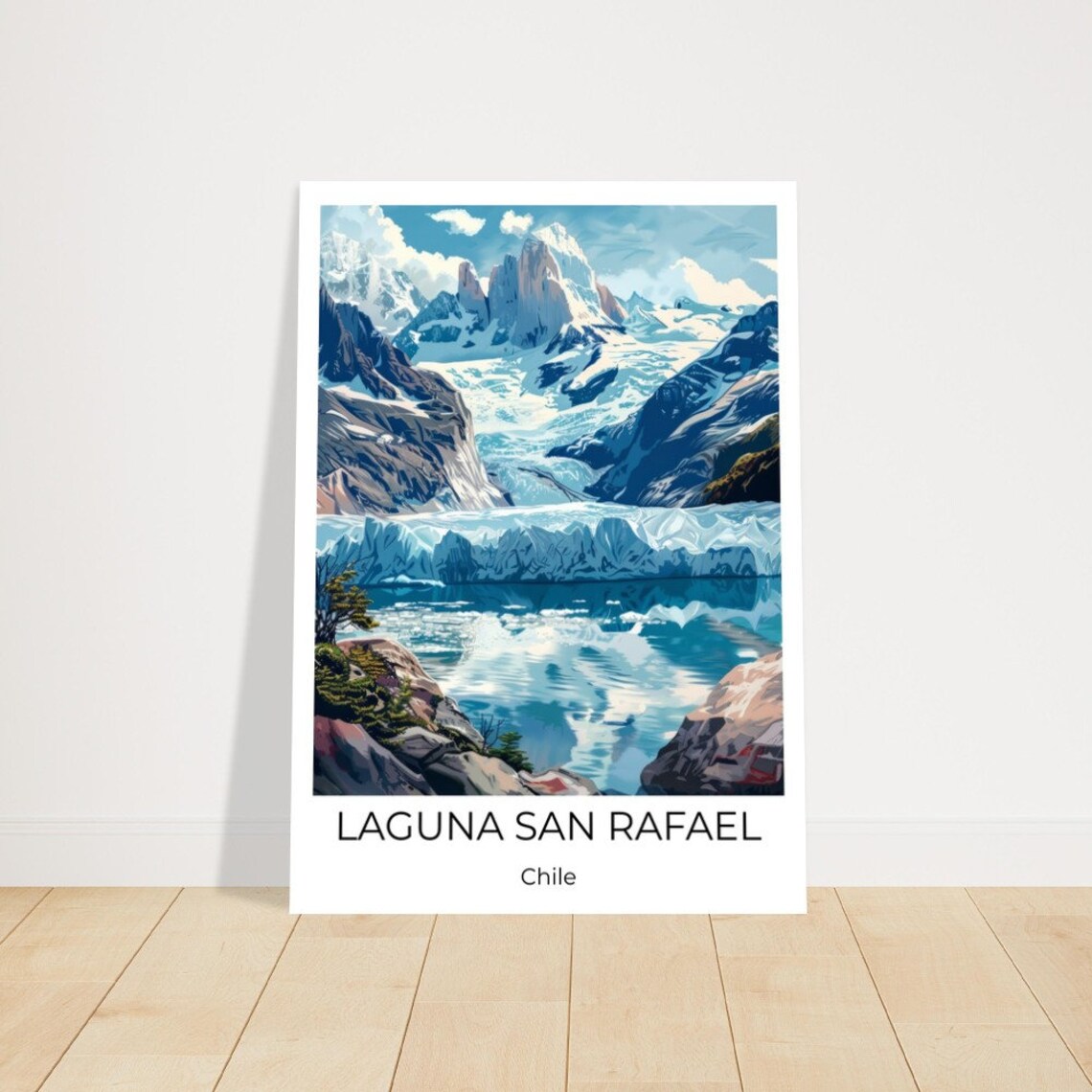 Laguna San Rafael Chile Glacier Peaks Blue Ice Lagoon Poster - Image 3