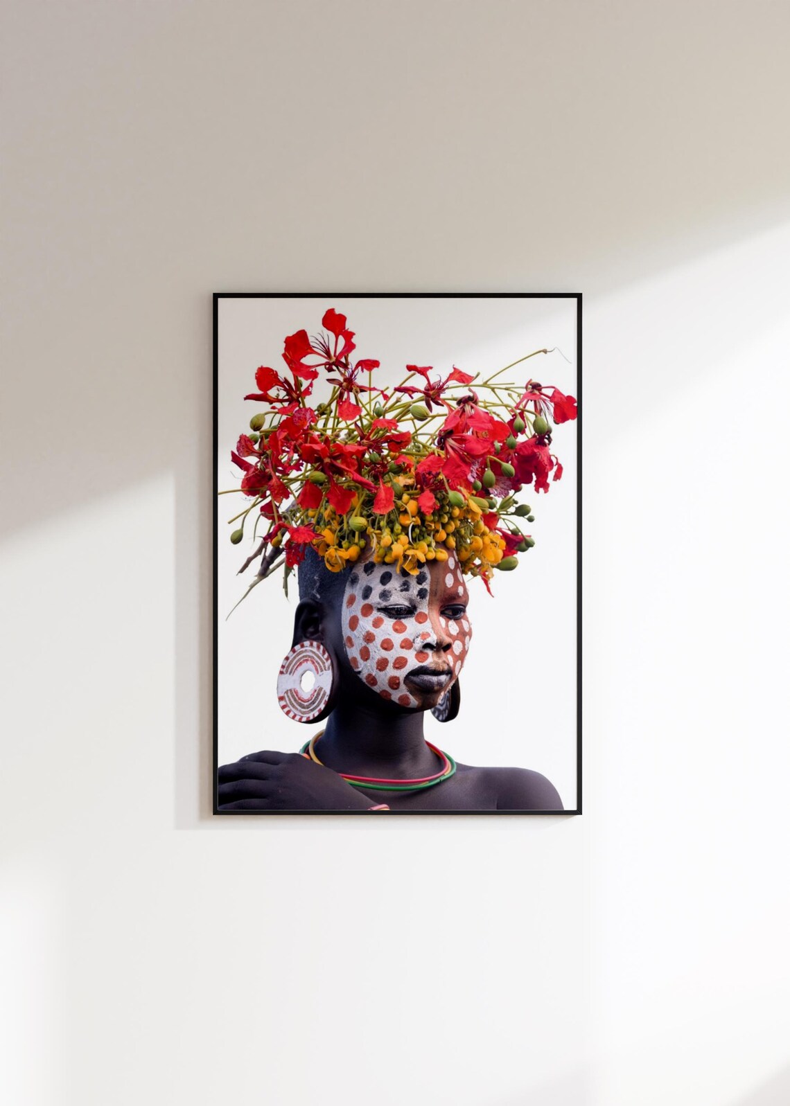 Girl From The Suri Tribe Ethiopia Omo Valley Photography African Woman Wall Decoration Africa Poster - Image 2
