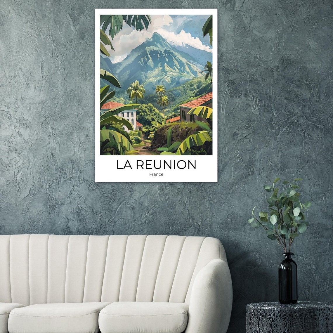 La Reunion Travel Poster La Reunion Reunion Travel Print La Reunion Poster Wall Art La Reunion Vintage Poster Travel Poster - Image 2
