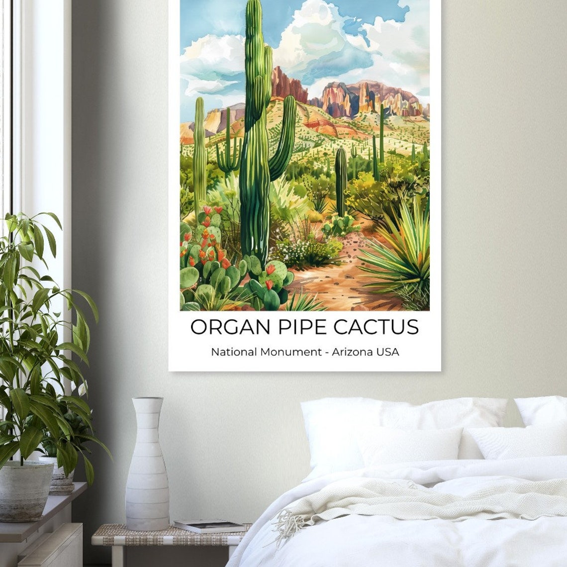 Organ Pipe Cactus National Monument Wall Art Arizona Saguaro Valley - Image 3
