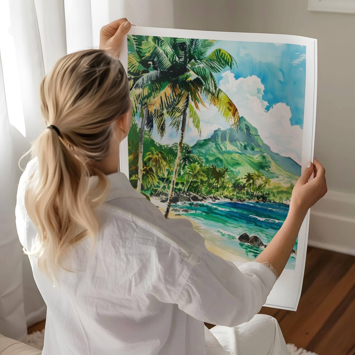 Martinique Island Martinique Caribbean Watercolor Travel Poster Martinique Travel Print Martinique - Image 3
