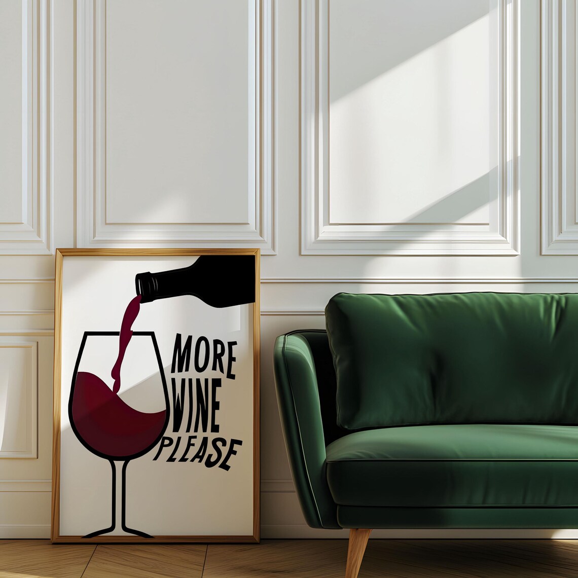 More Wine Please, Rustic Wine Lovers Art Print - Image 6