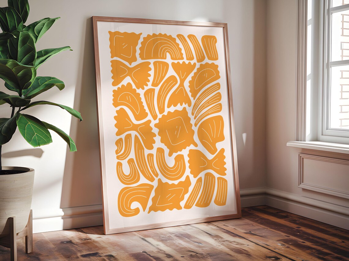 Vintage Italian Pasta Kitchen Art Poster