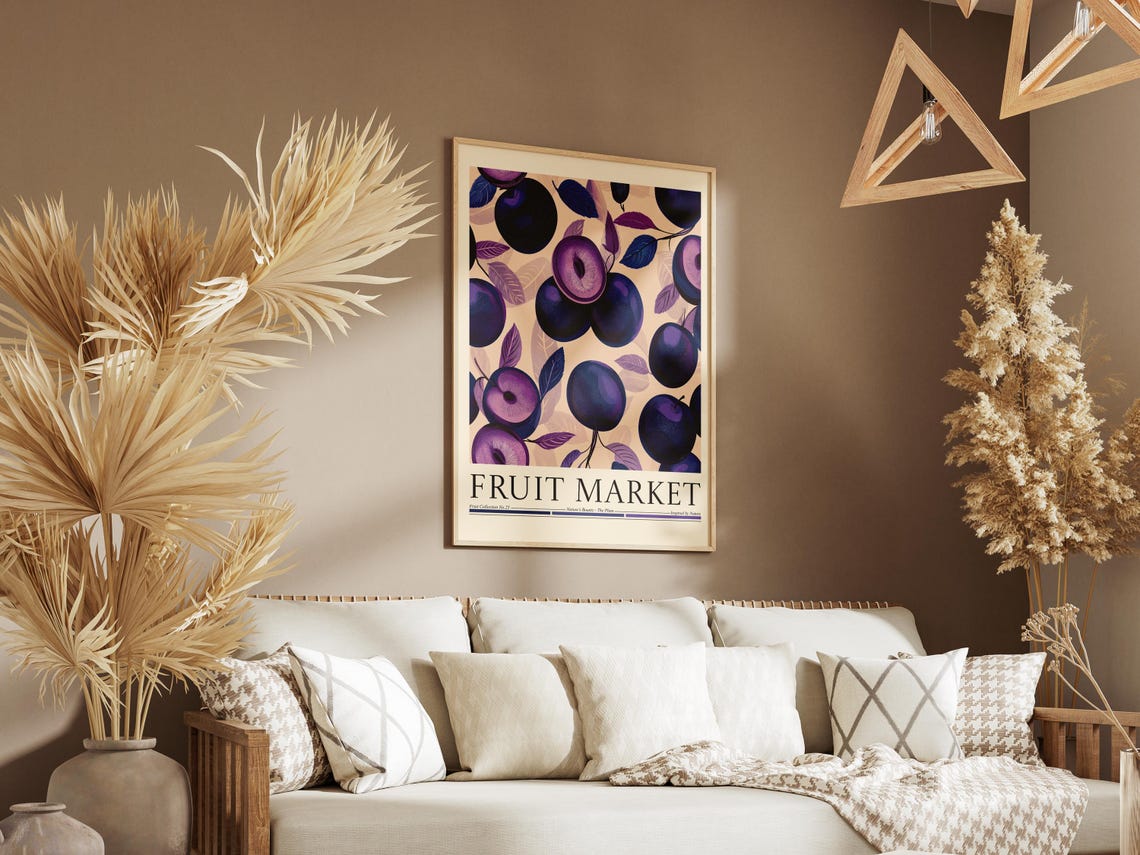 Plum Fruit Market Poster, Kitchen Wall Decor - Image 6