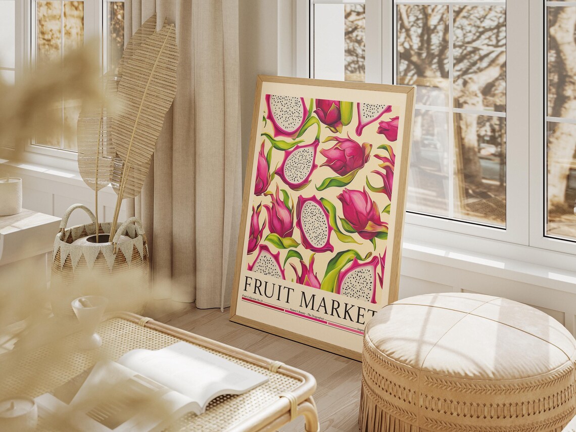Dragon Fruit Market Poster, Kitchen Wall Decor - Image 4