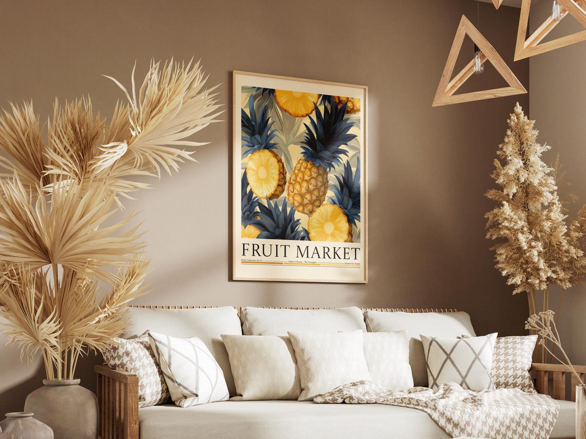 Pineapple Fruit Market Poster, Kitchen Wall Decor - Image 6