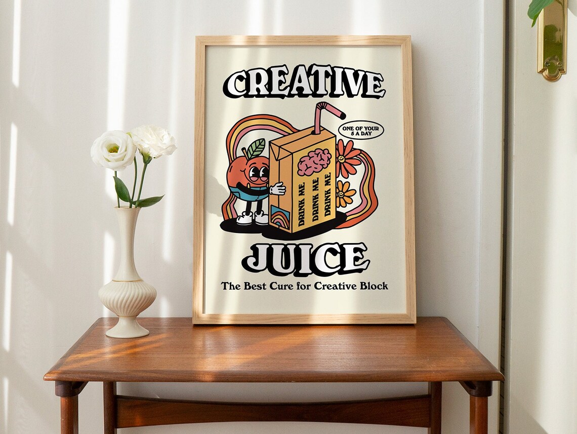 Creative Juice Vintage 70s Poster Illustration - Image 3