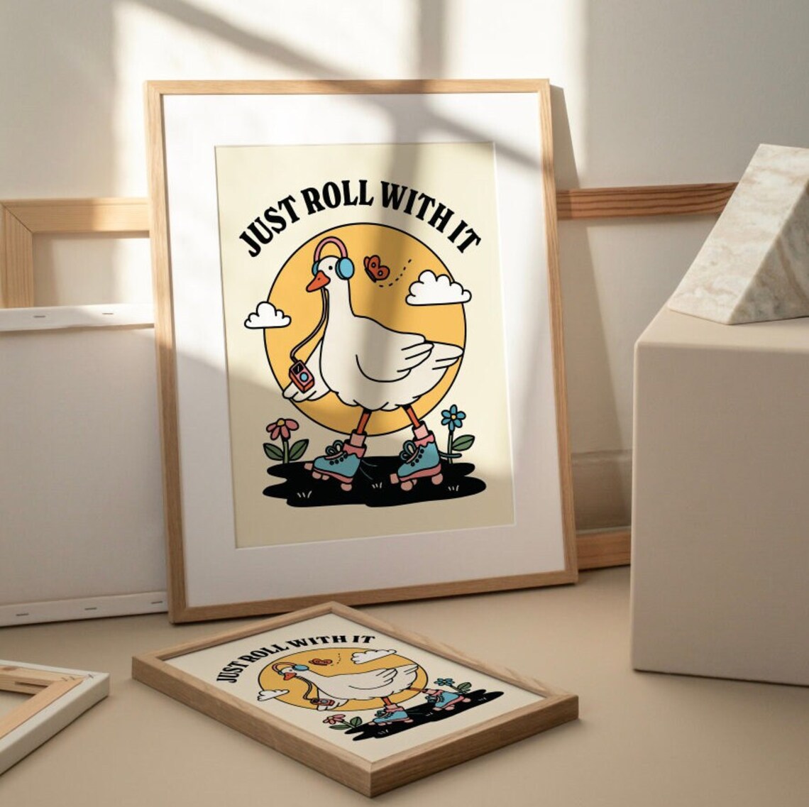 Retro Goose Quote Art Print, Cottagecore Decor - Image 2