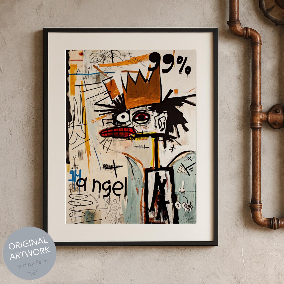 99 Percentage Of Angle Graffiti Angel Poster