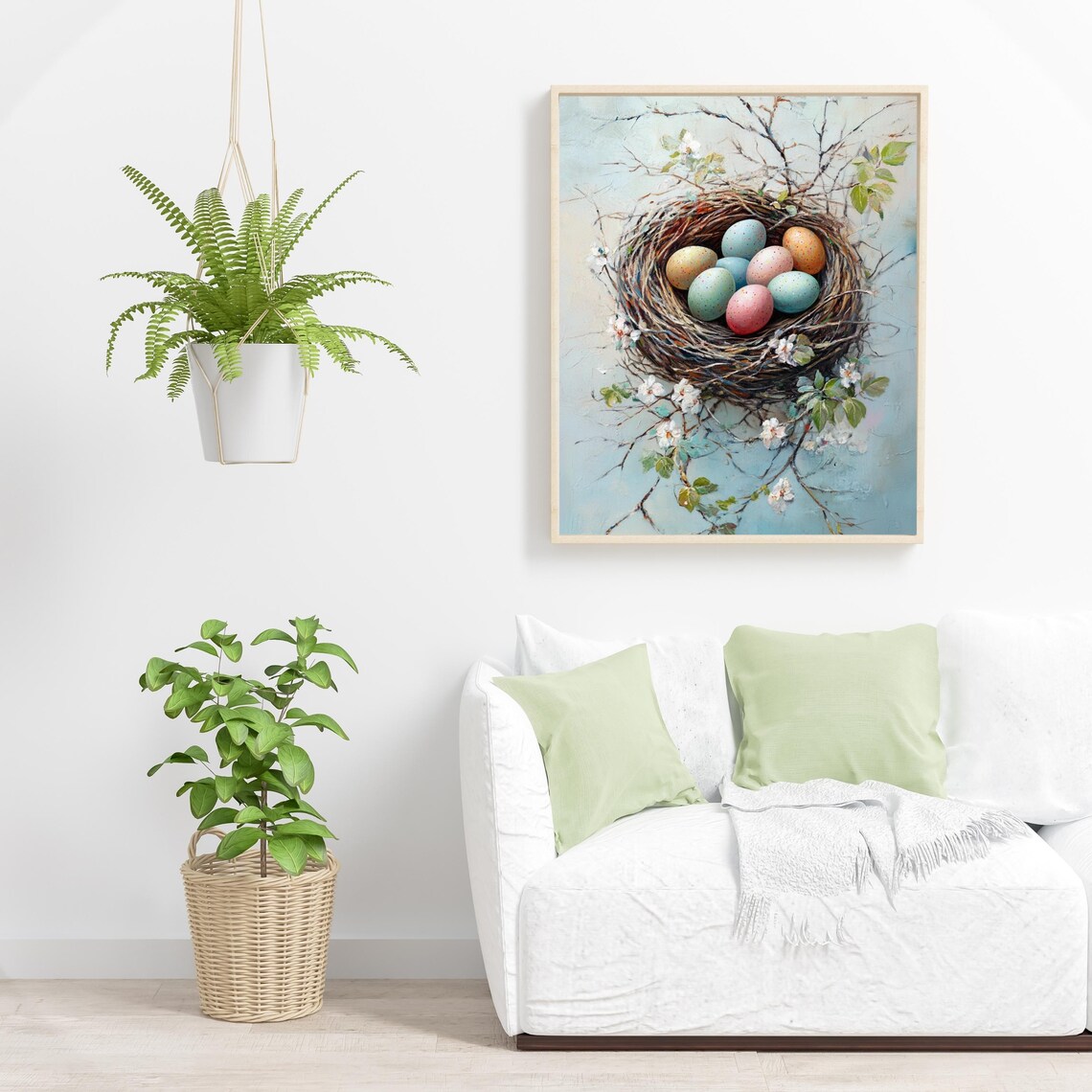 Easter Egg Painting, Spring Farmhouse Decor - Image 3