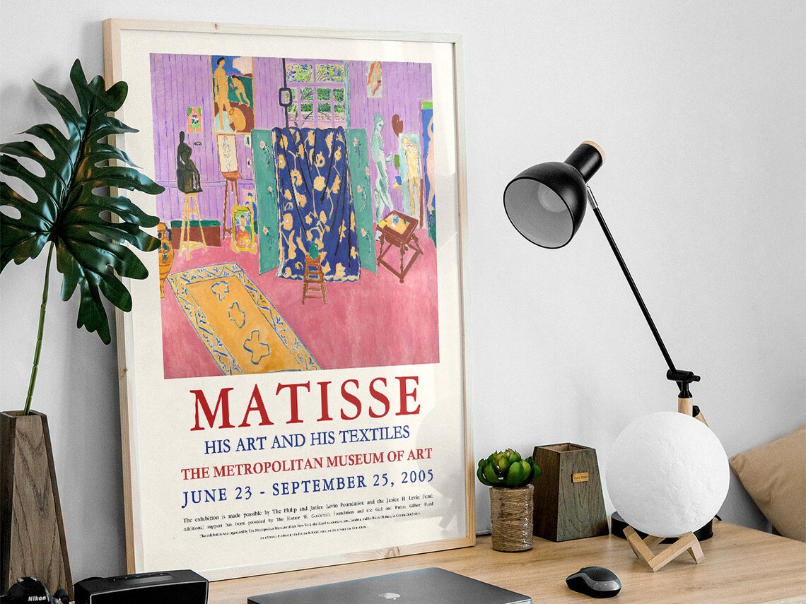 Henri Matisse Pink Studio Artist Textiles 2005 Metropolitan Museum Poster - Image 3