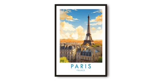 Paris Travel Poster, France Decor Gift