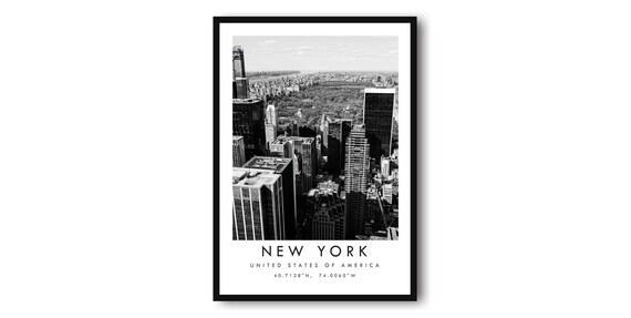 New York Cityscape Minimalist Travel Poster