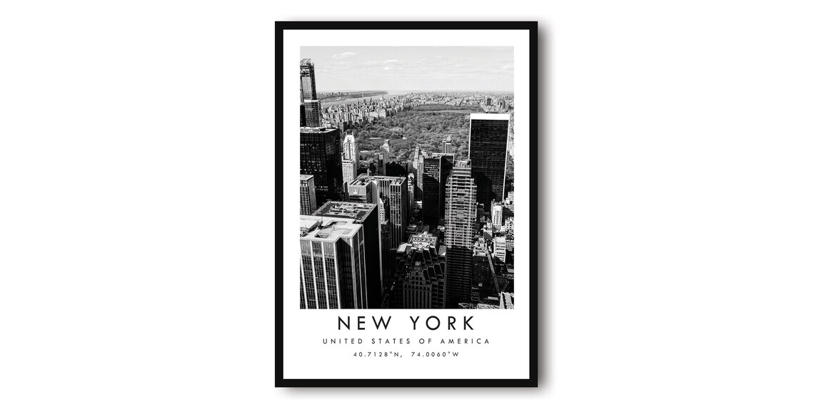 New York Cityscape Minimalist Travel Poster