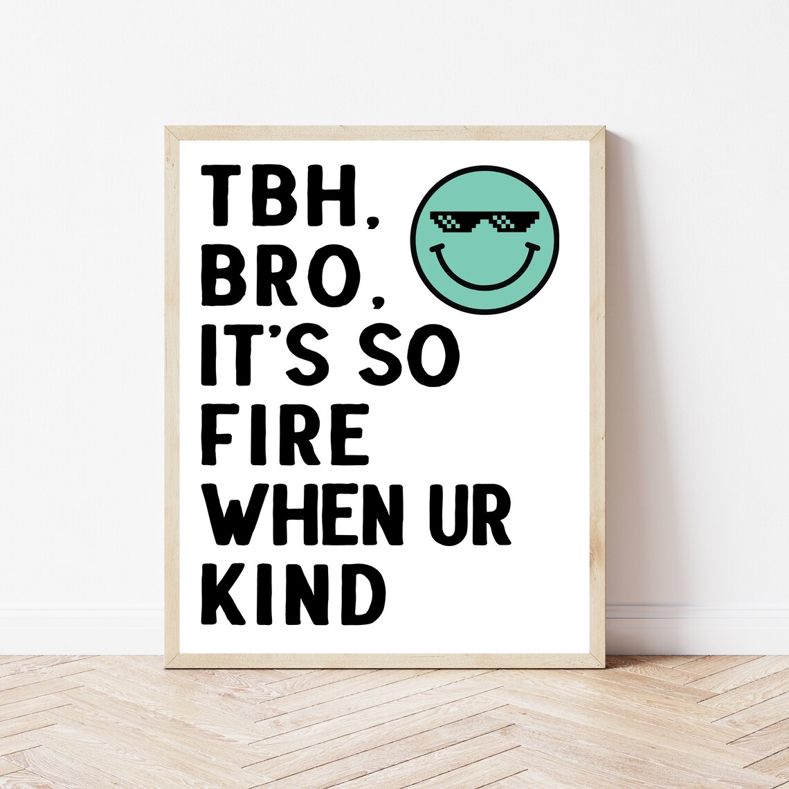 Be Kind Groovy Classroom Poster, Retro Wall Art
