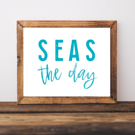 Ocean Nursery Print Above The Crib Sign Nautical Wall Art Baby Bedroom Decor Beachy Coastal Girl Toddler Room