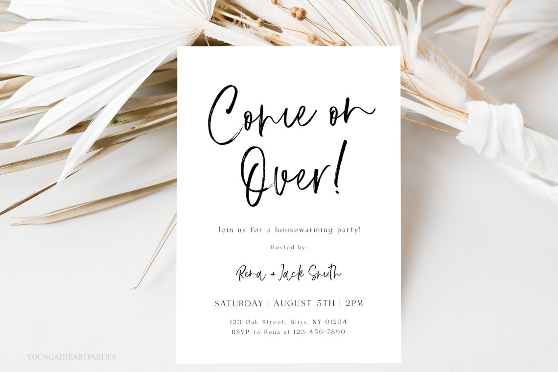 Come on Over Housewarming Party Invitation Rena Jack Smith Print - Image 5