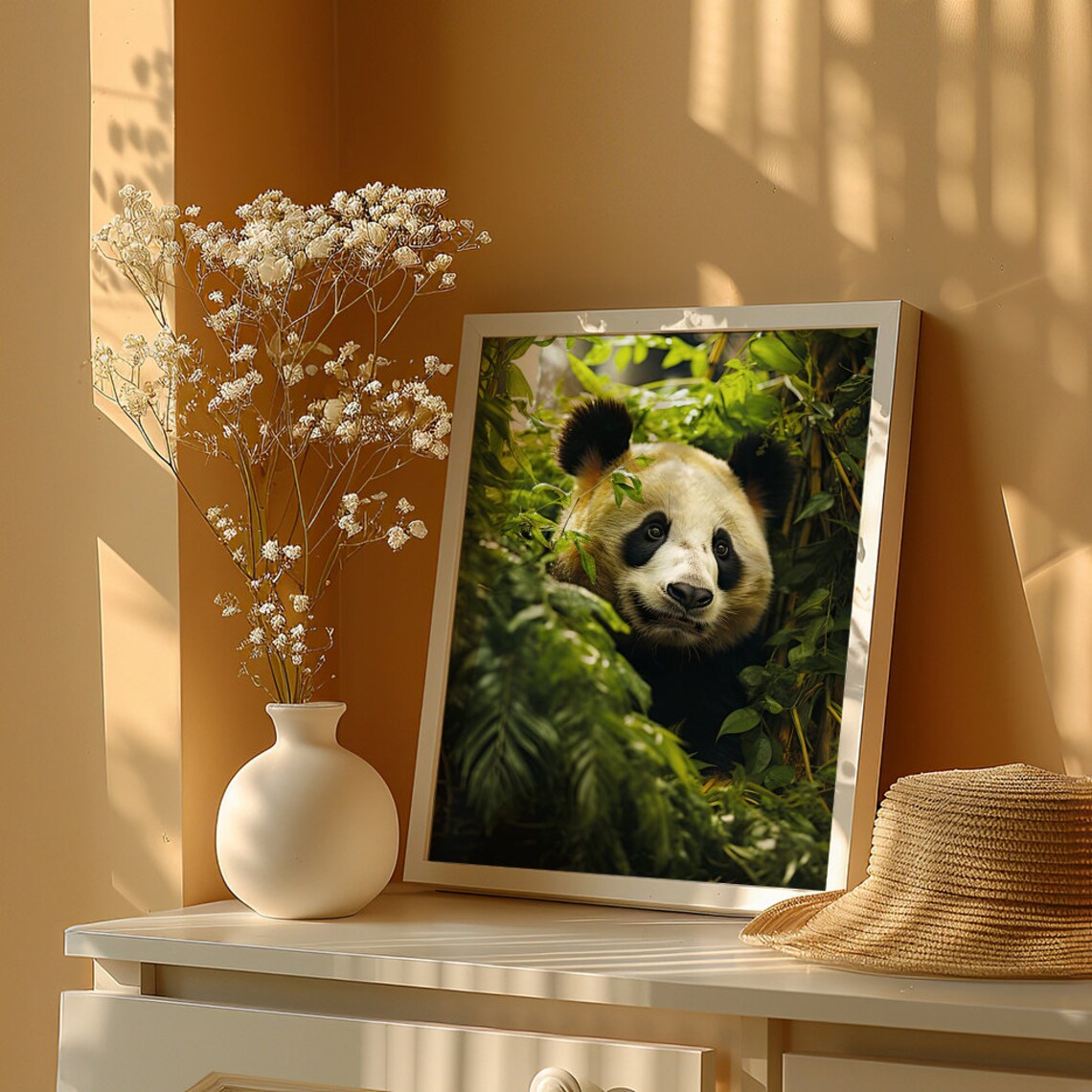 Giant Asian Panda Art Print, Living Room Decor - Image 6