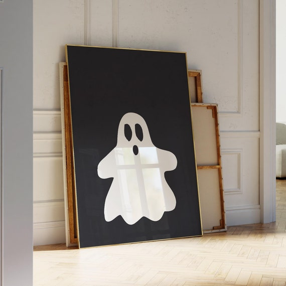 Spooky Print Funky Home Decor Retro Halloween Poster Trendy Wall Art