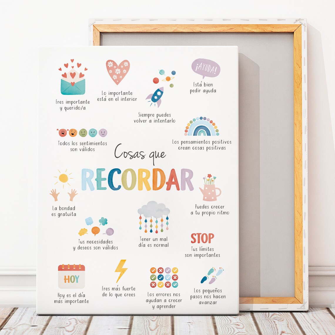Spanish Things To Remember Therapy Office Art Print - Image 5