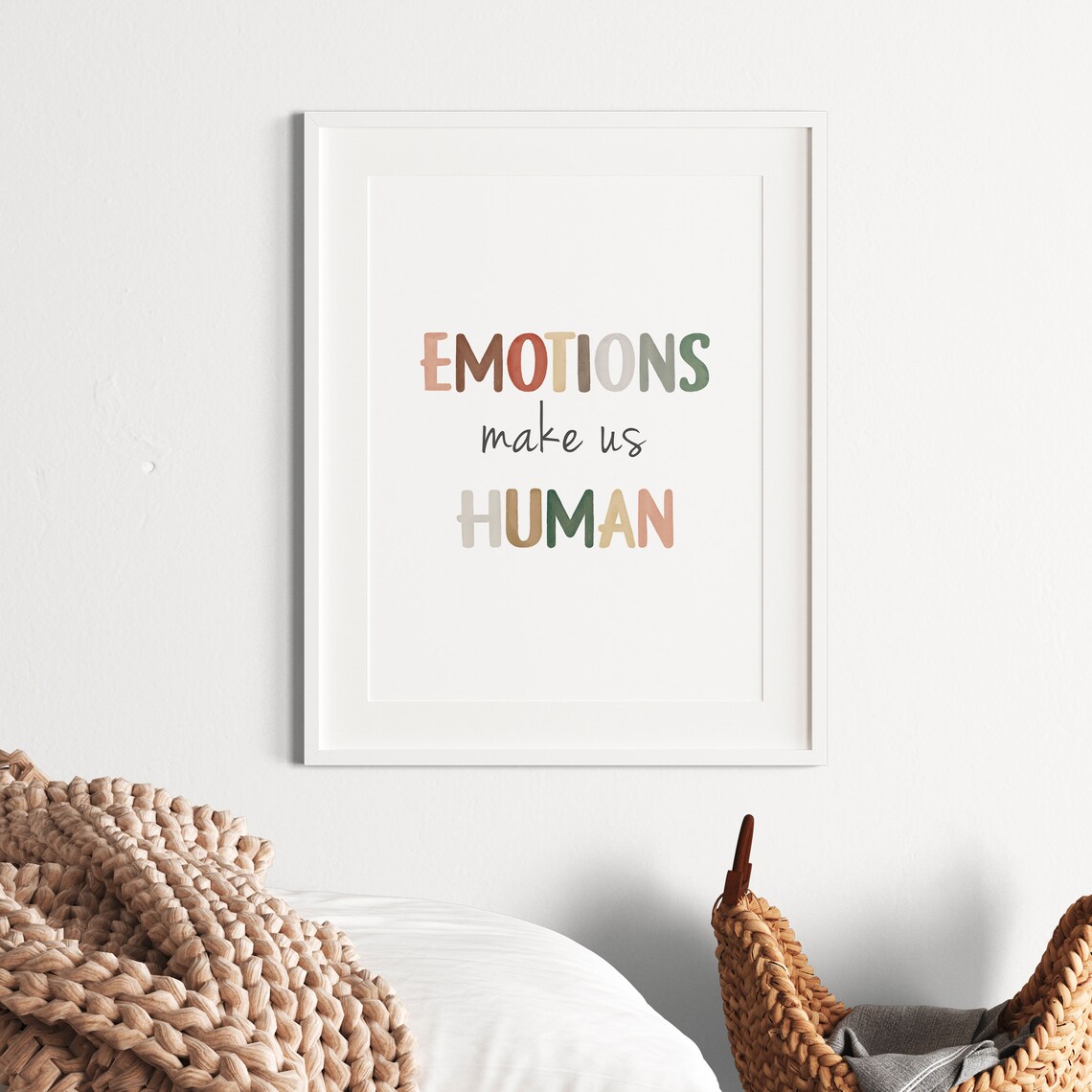 Emotions Make Us Human Positive Affirmation Art Print - Image 8