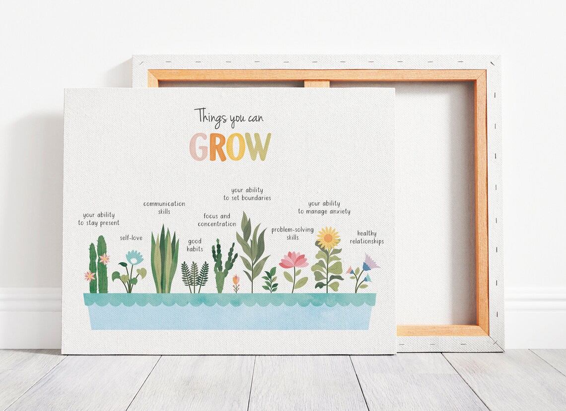 Self Growth Mindfulness Therapy Office Decor Art Print - Image 5