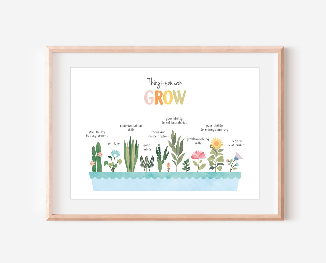 Self Growth Mindfulness Therapy Office Decor Art Print - Image 3